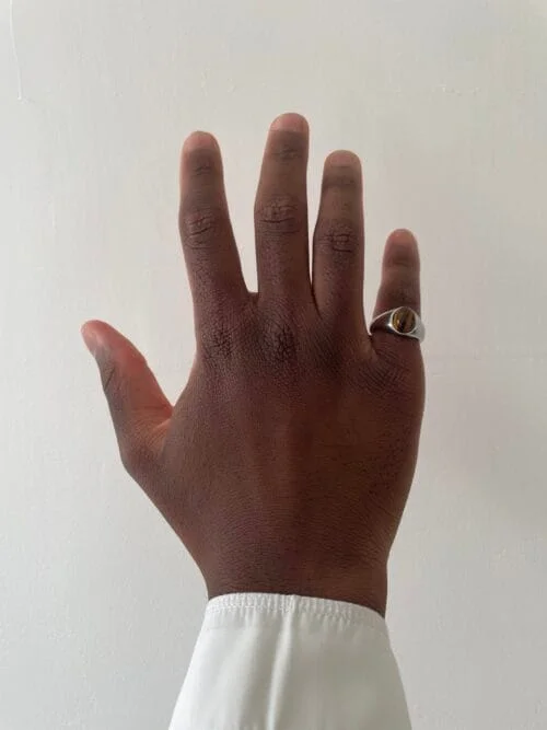 Bague Homme Acier Inoxydable Argent ZAIN - Maison ZAFIR