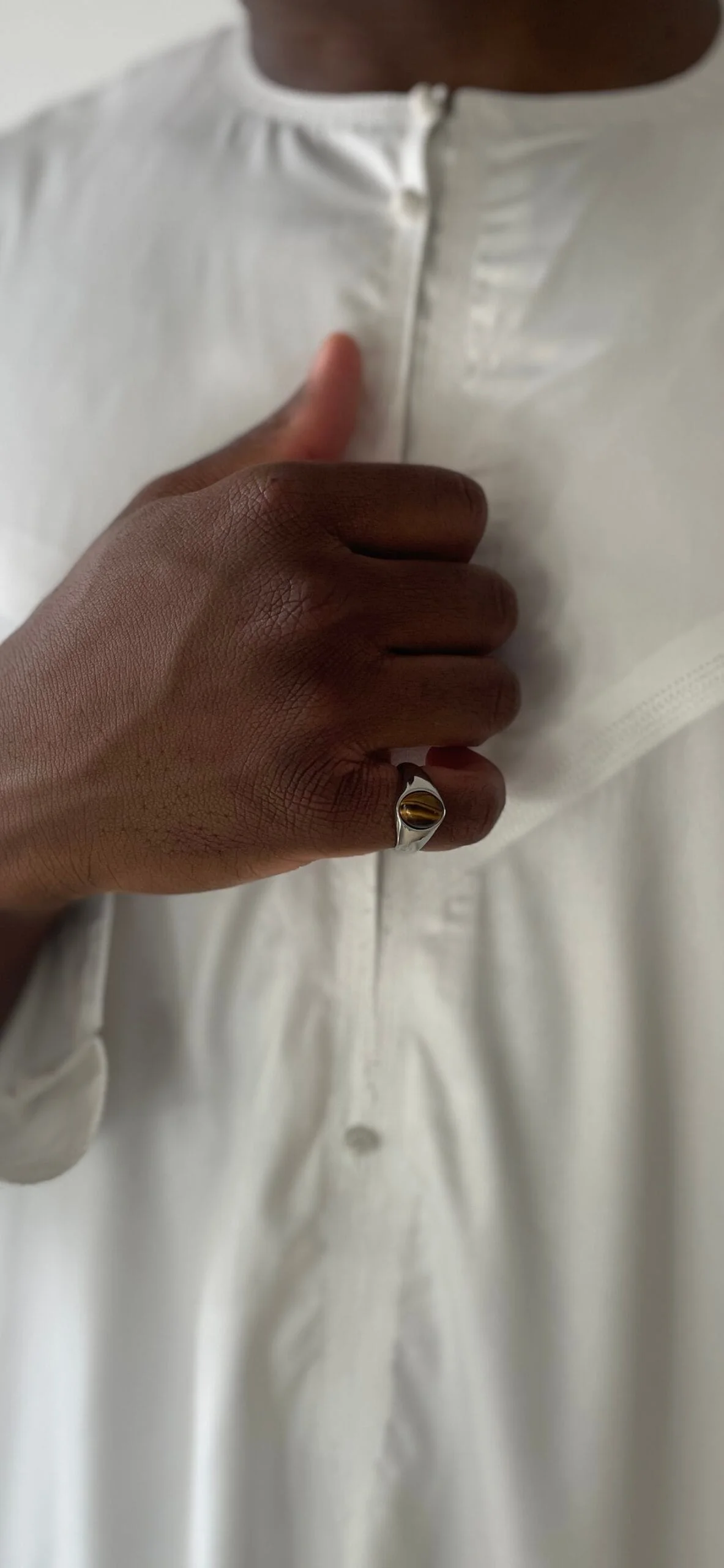 Bague Homme Acier Inoxydable Argent ZAIN - Maison ZAFIR