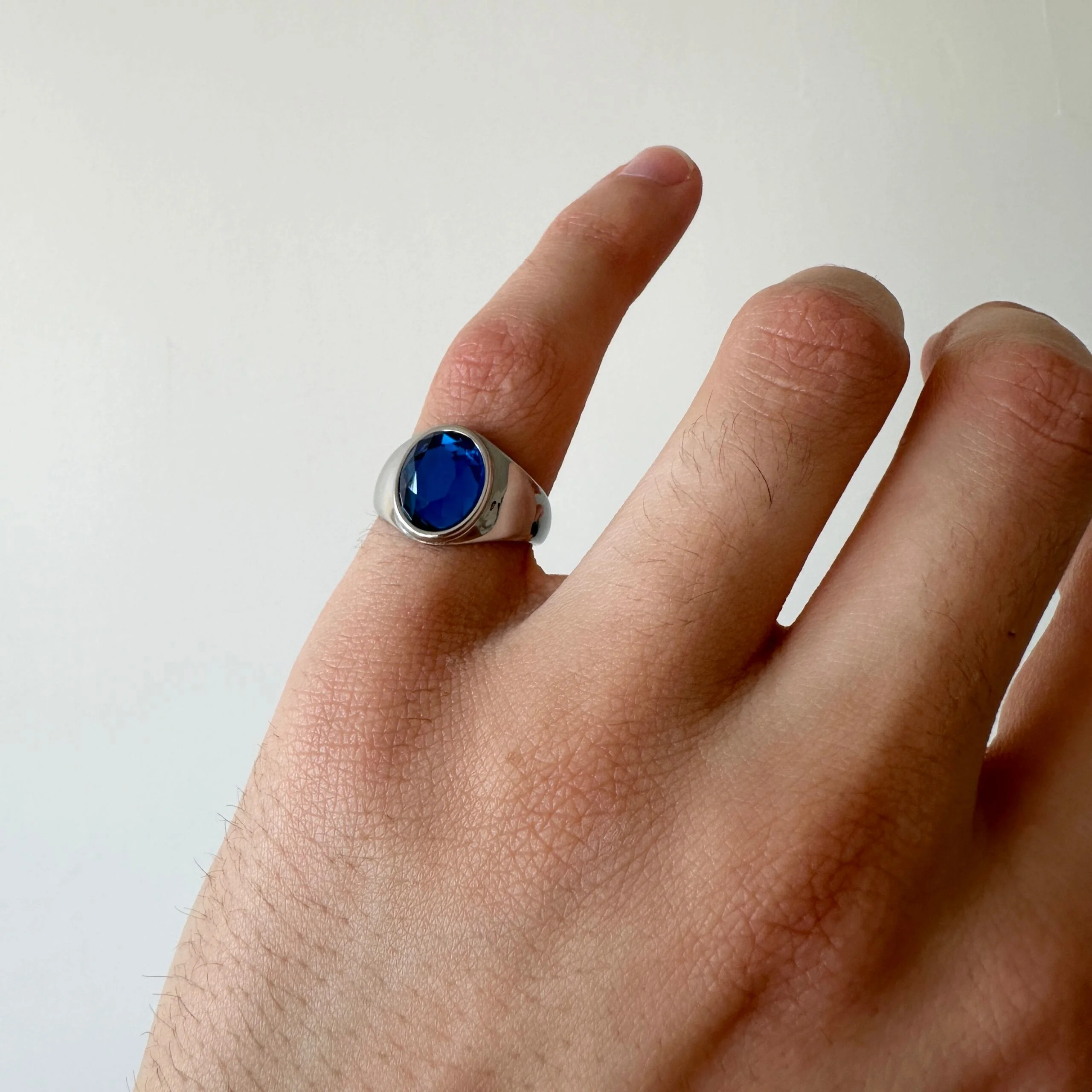 Bague Homme Acier Noir SAYF - Maison ZAFIR