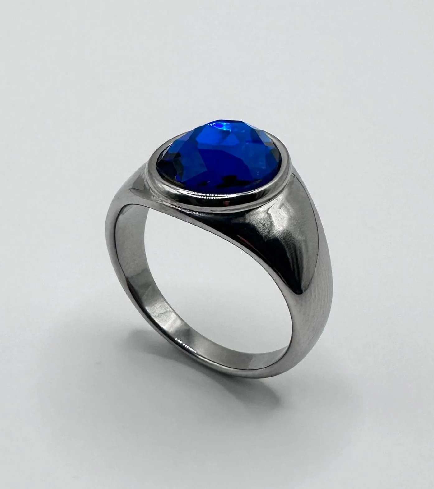 Bague Homme Acier Noir SAYF - Maison ZAFIR