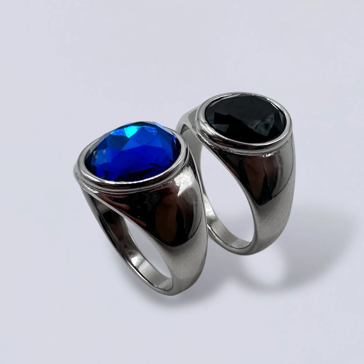 Bague Homme Acier Noir SAYF - Maison ZAFIR