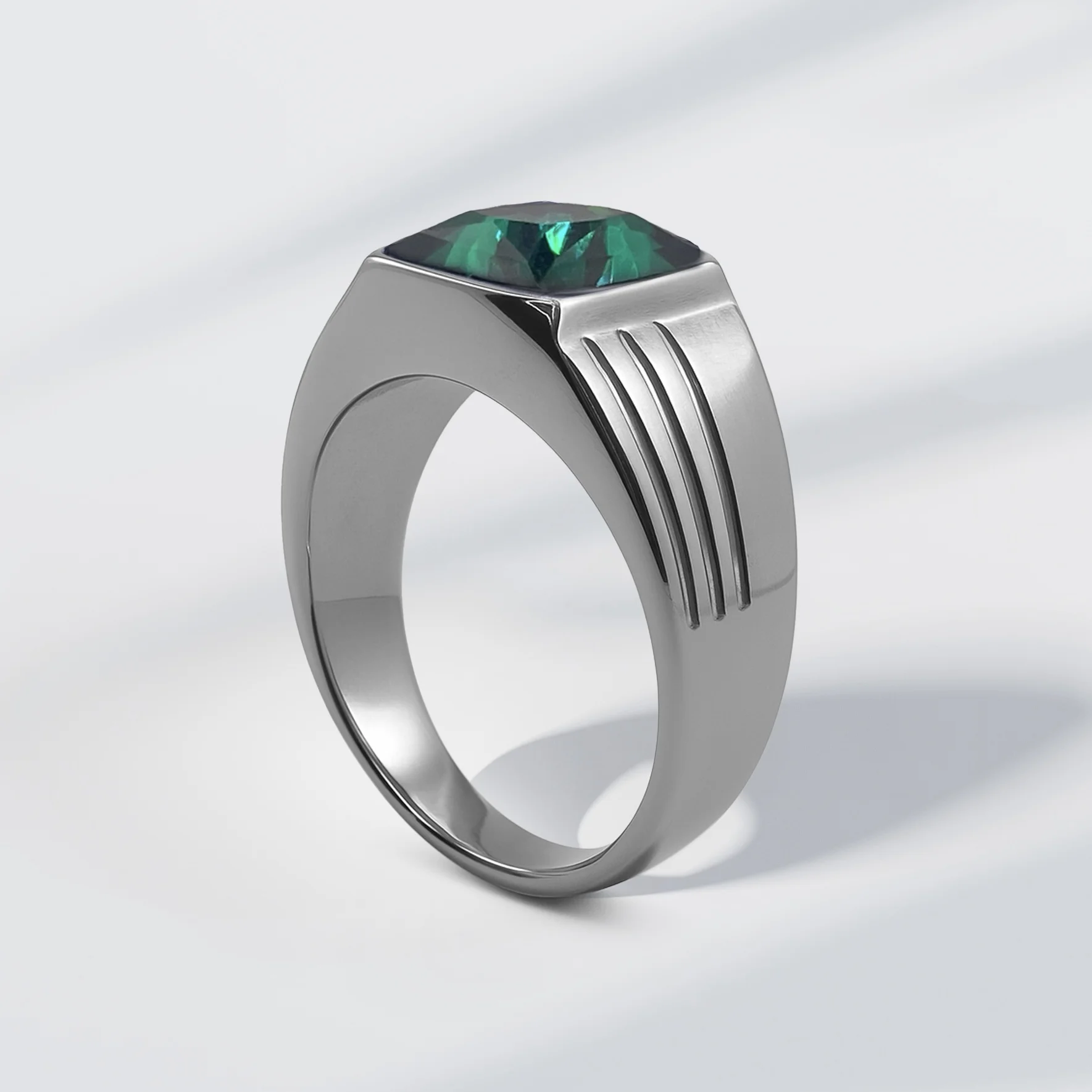 Bague Homme Acier Minimaliste KHALIS - Maison ZAFIR