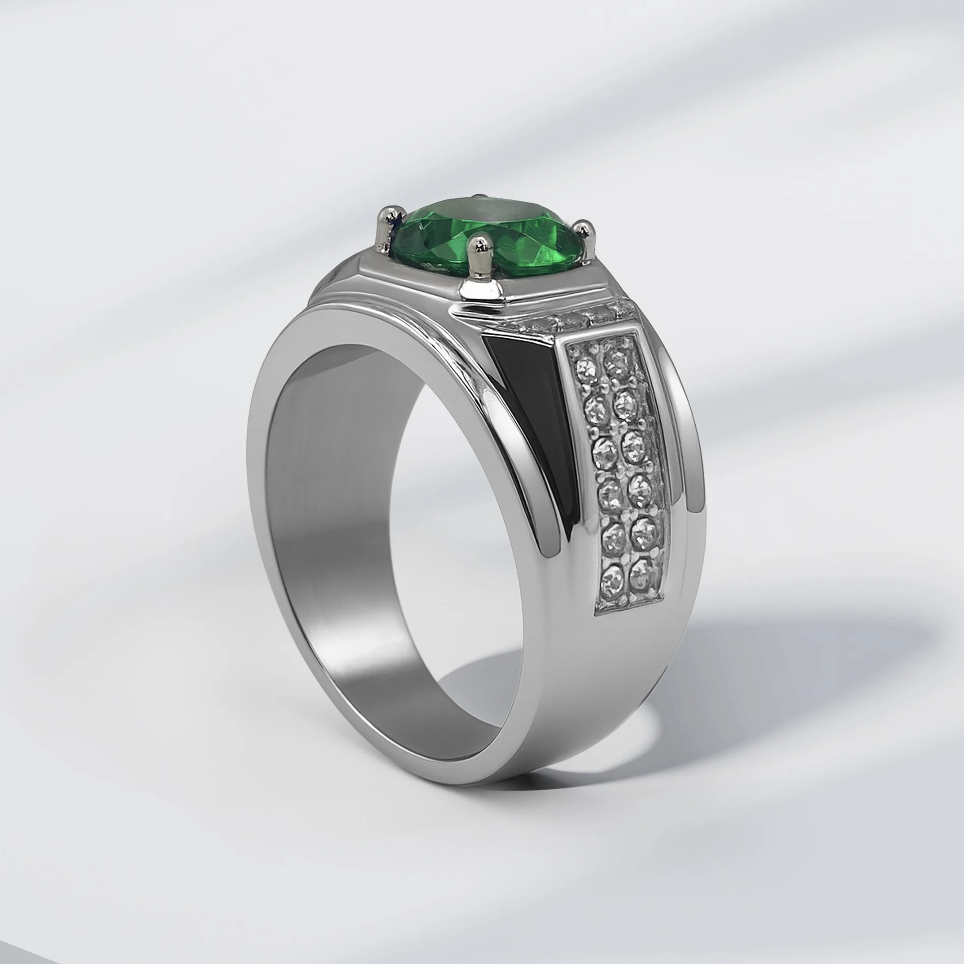 Bague EMIR Homme Acier Inoxydable - Maison ZAFIR