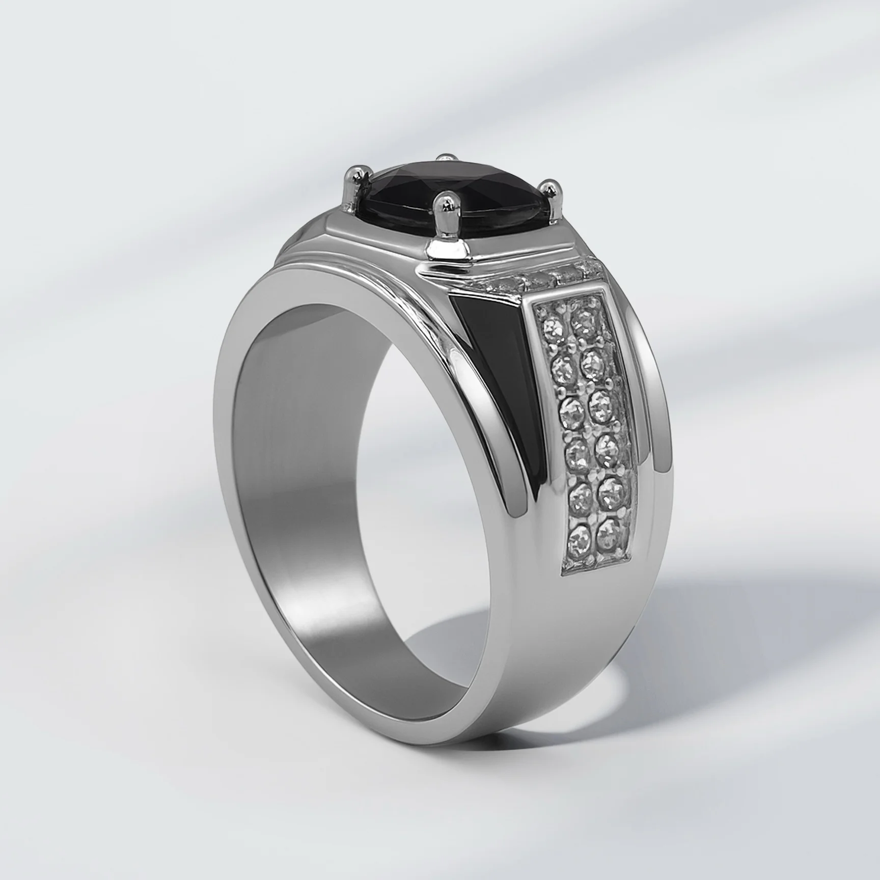 Bague EMIR Homme Acier Inoxydable - Maison ZAFIR