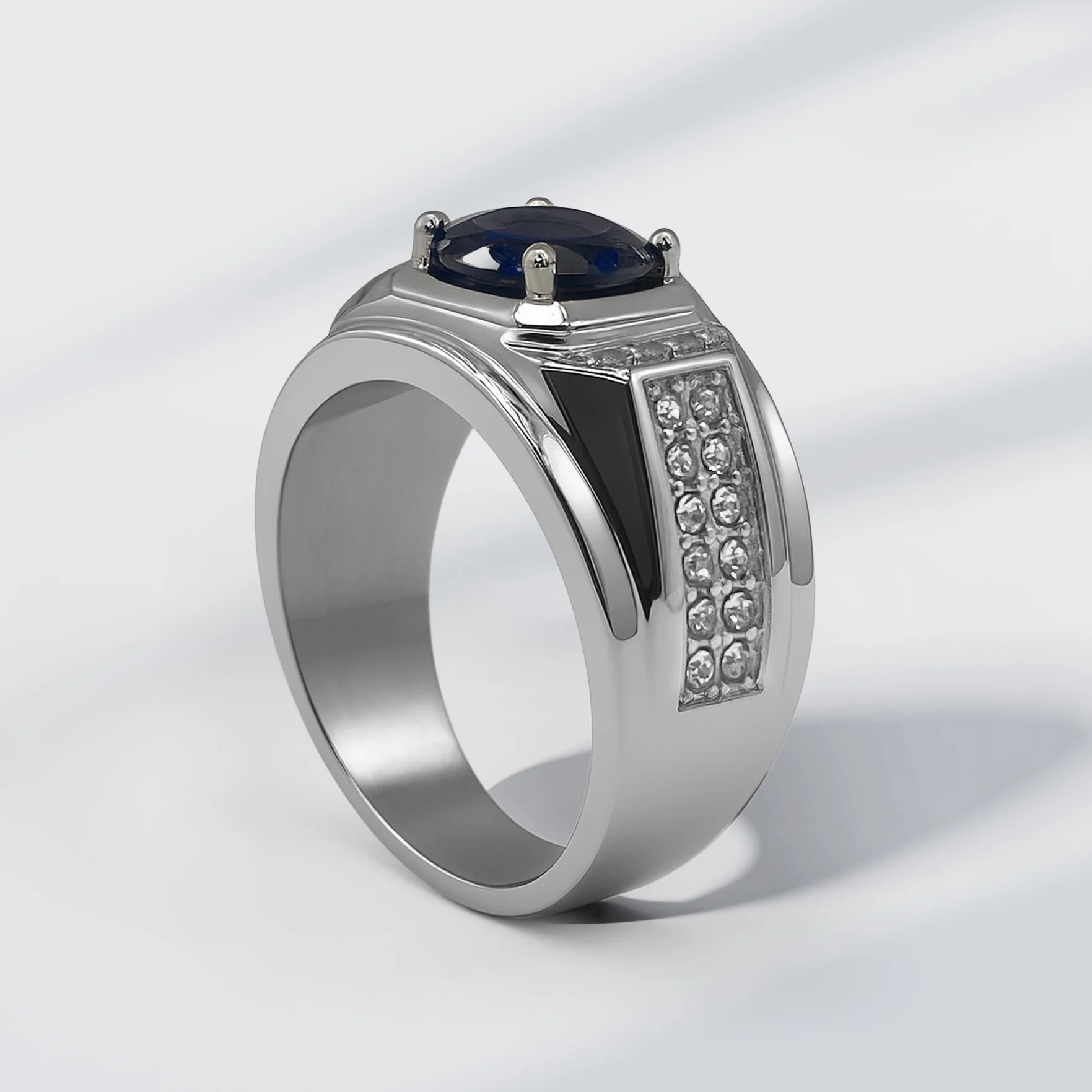 Bague EMIR Homme Acier Inoxydable - Maison ZAFIR