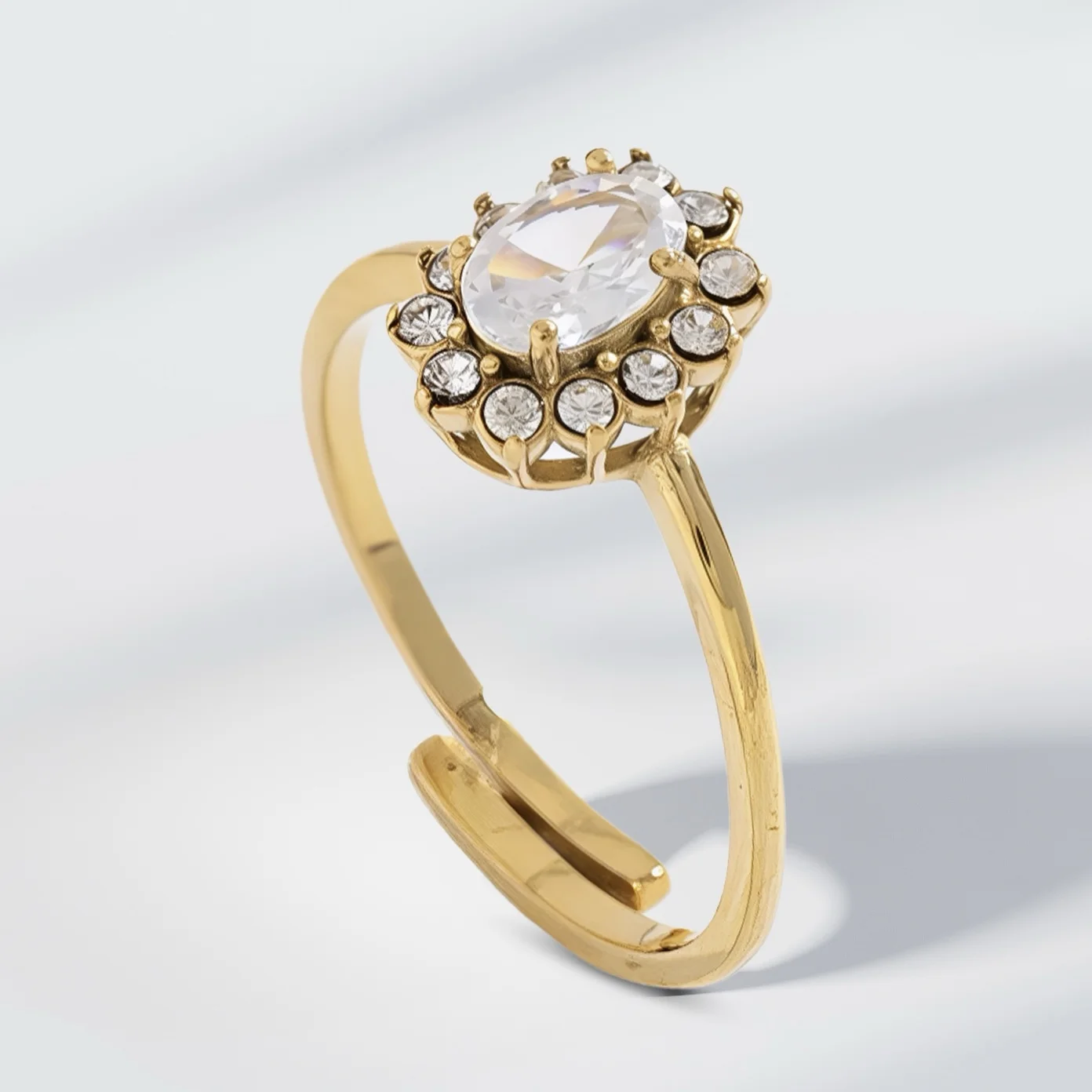Bague JAWHARA homme acier inoxydable pierre naturelle - Maison ZAFIR