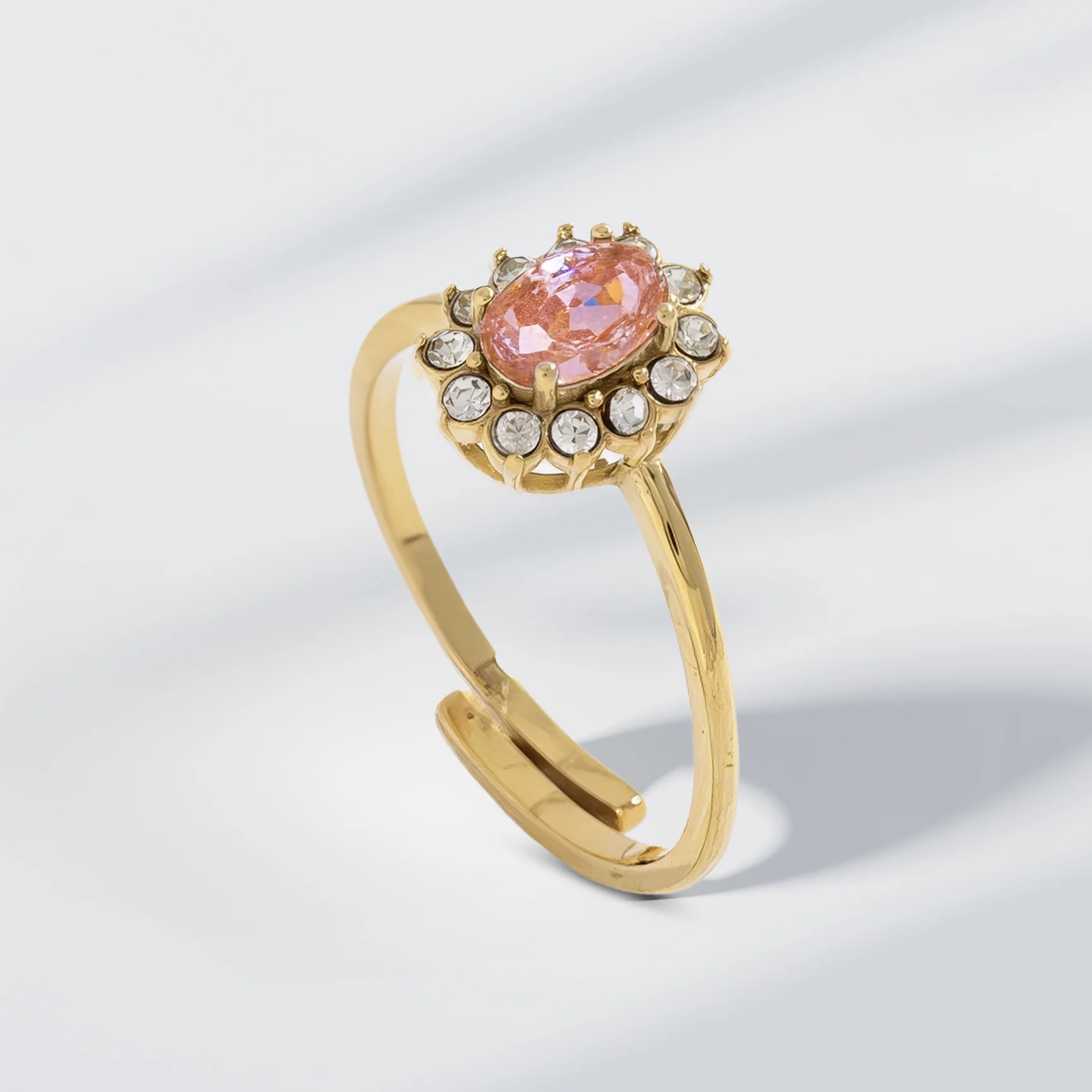 Bague JAWHARA homme acier inoxydable pierre naturelle - Maison ZAFIR