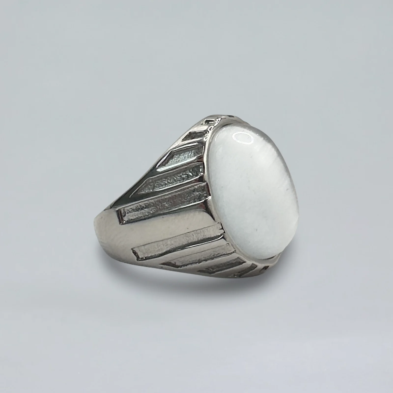 Bague QAMARI Homme Acier Inoxydable - Maison ZAFIR