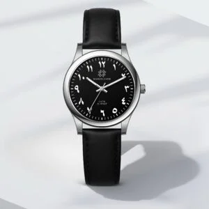 Montre AL WAQT Cuir Noir Homme - Maison ZAFIR