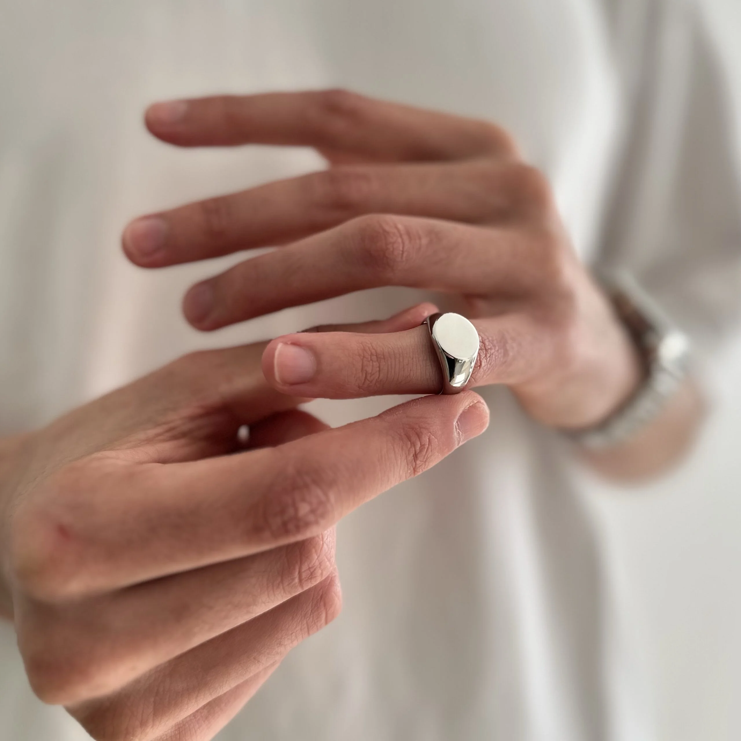 Bague MIRO homme acier inoxydable - Maison ZAFIR
